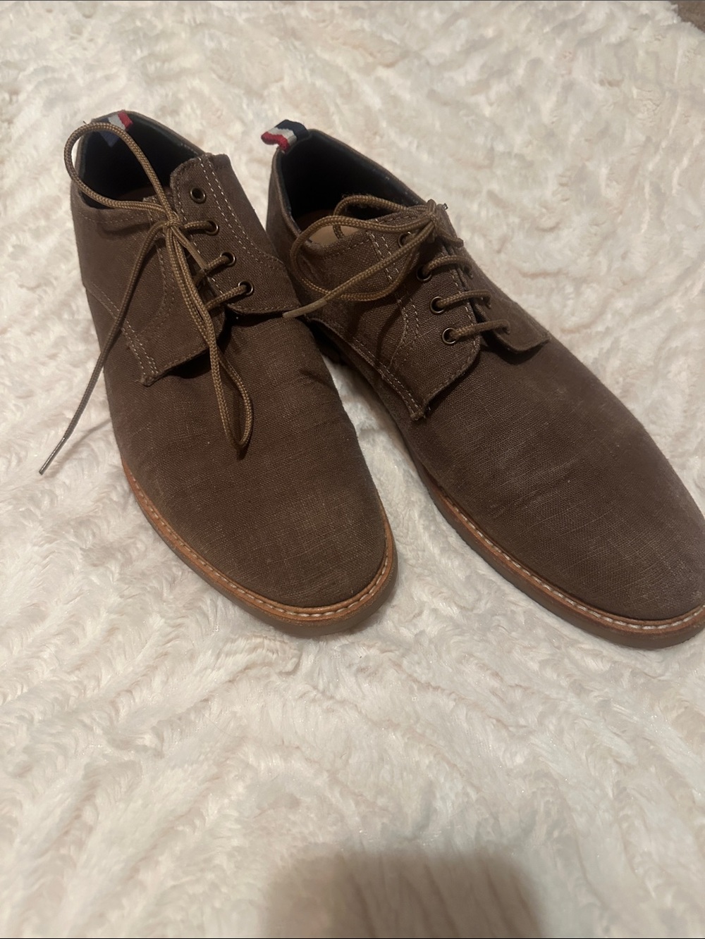Ben Sherman Linen Lace-Up Oxford Dress Shoes